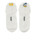 [Restock] Donald Socks Ankle Pop-up Embroidery Asymmetric White 23-25