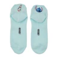 [Restock] Stitch & Scrump Socks Ankle Pop-up Face Embroidery Asymmetric Blue