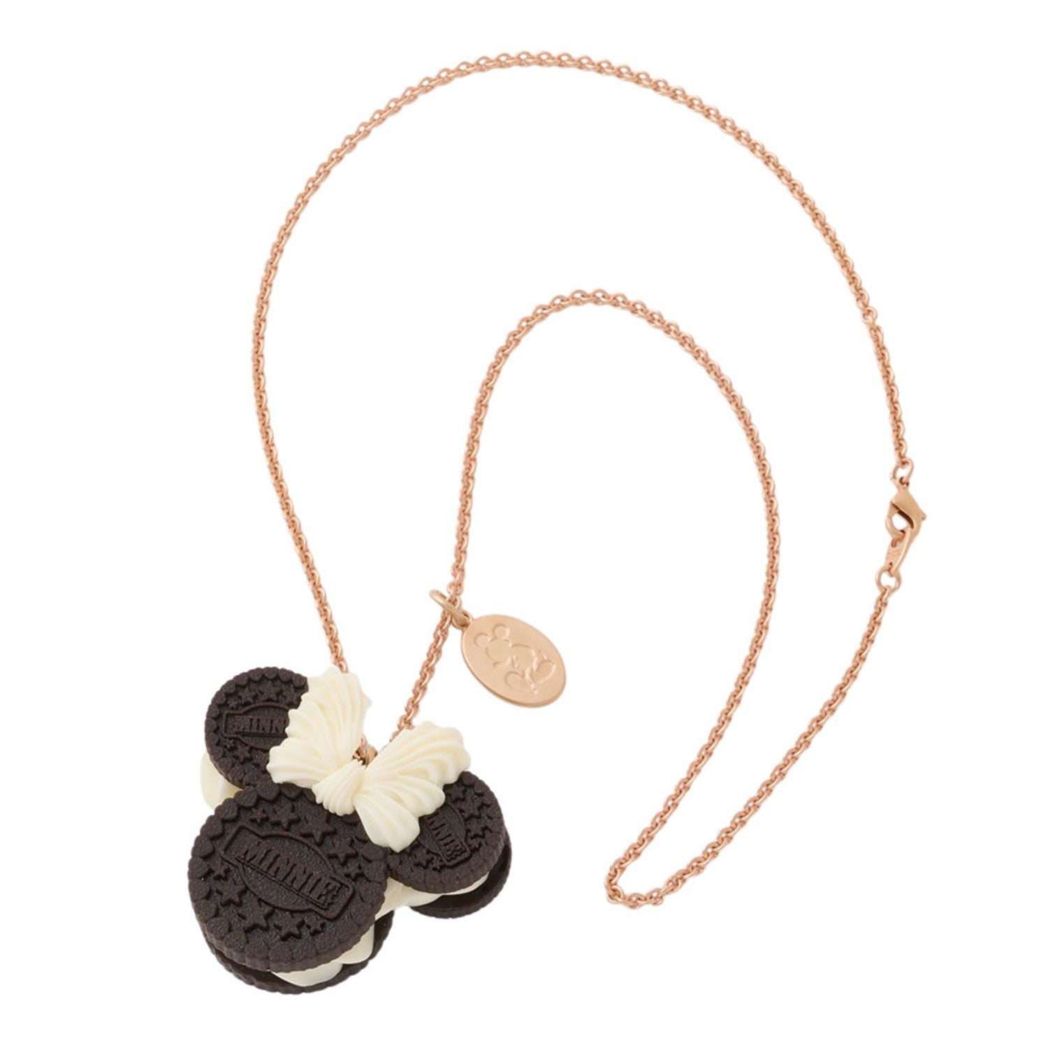 [Q-pot] Minnie Mouse/Necklace Cream Sand Cocoa Cookie