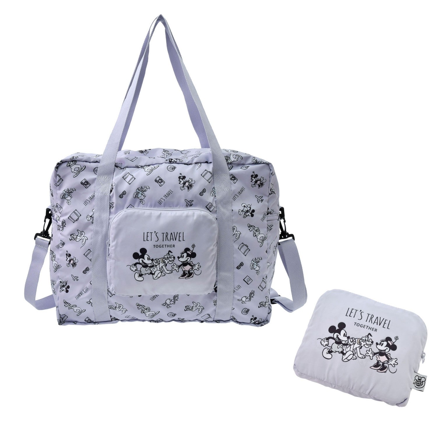 [Restock] Mickey & Friends Tote Bag 2WAY Pocketable DISNEY TRAVEL