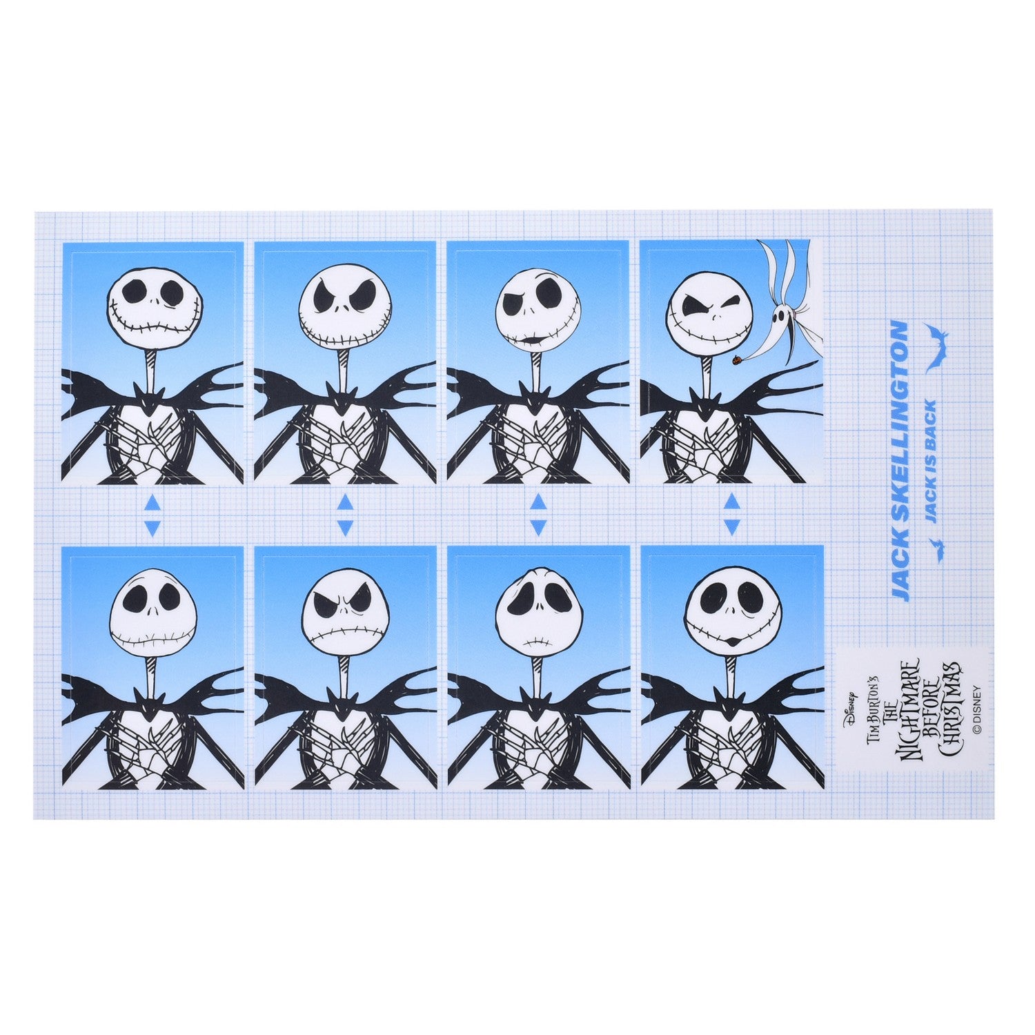 Jack Skellington Seal/Sticker ID Photo Style Sticker Collection