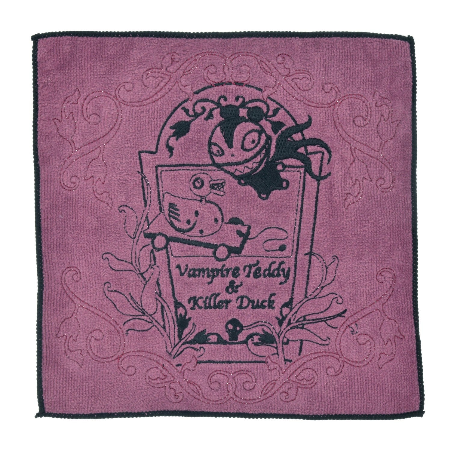 Vampire Teddy & Killer Duck Mini Towel Embroidery Name Tim Burton The Nightmare Before Christmas