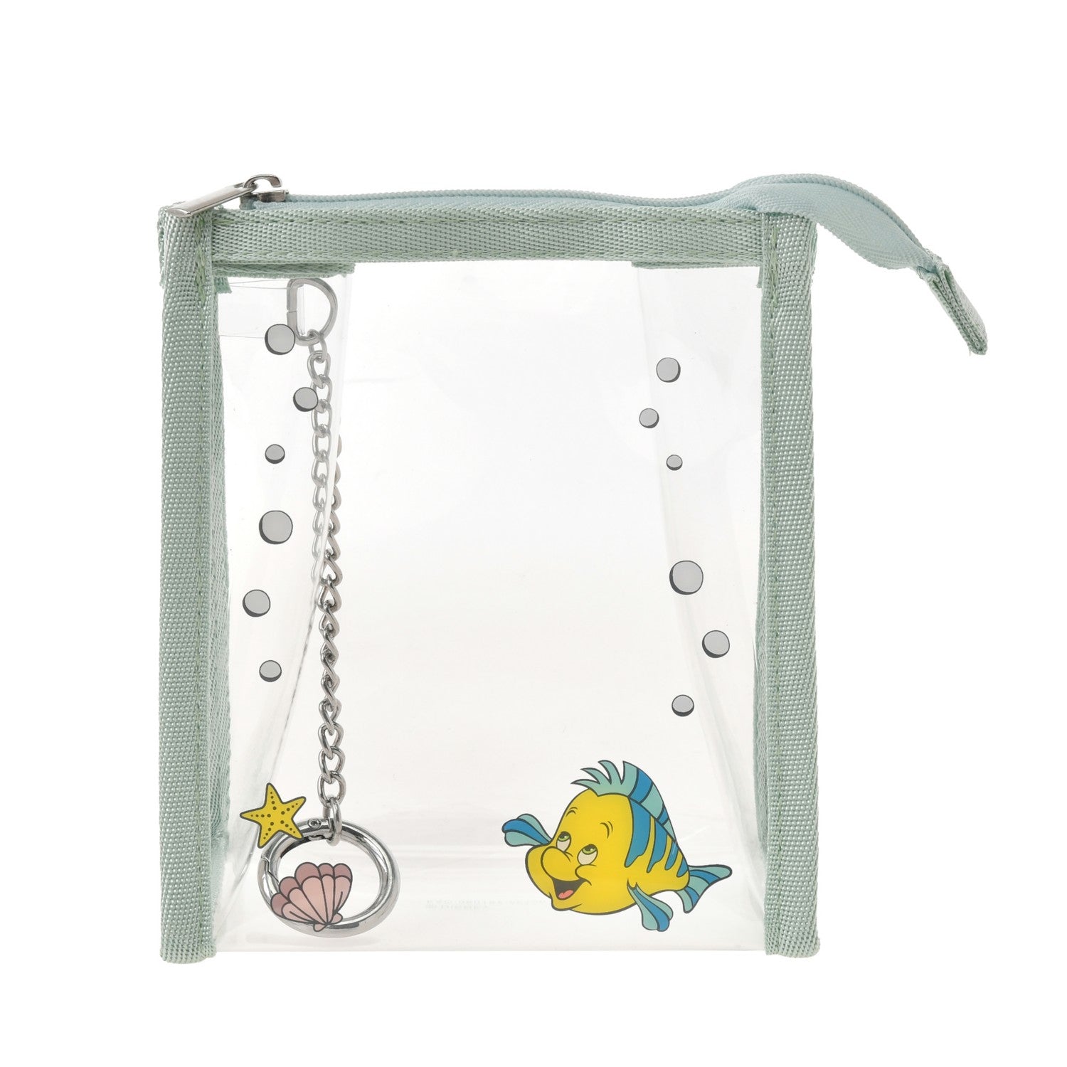Flounder pouch clear with carabiner