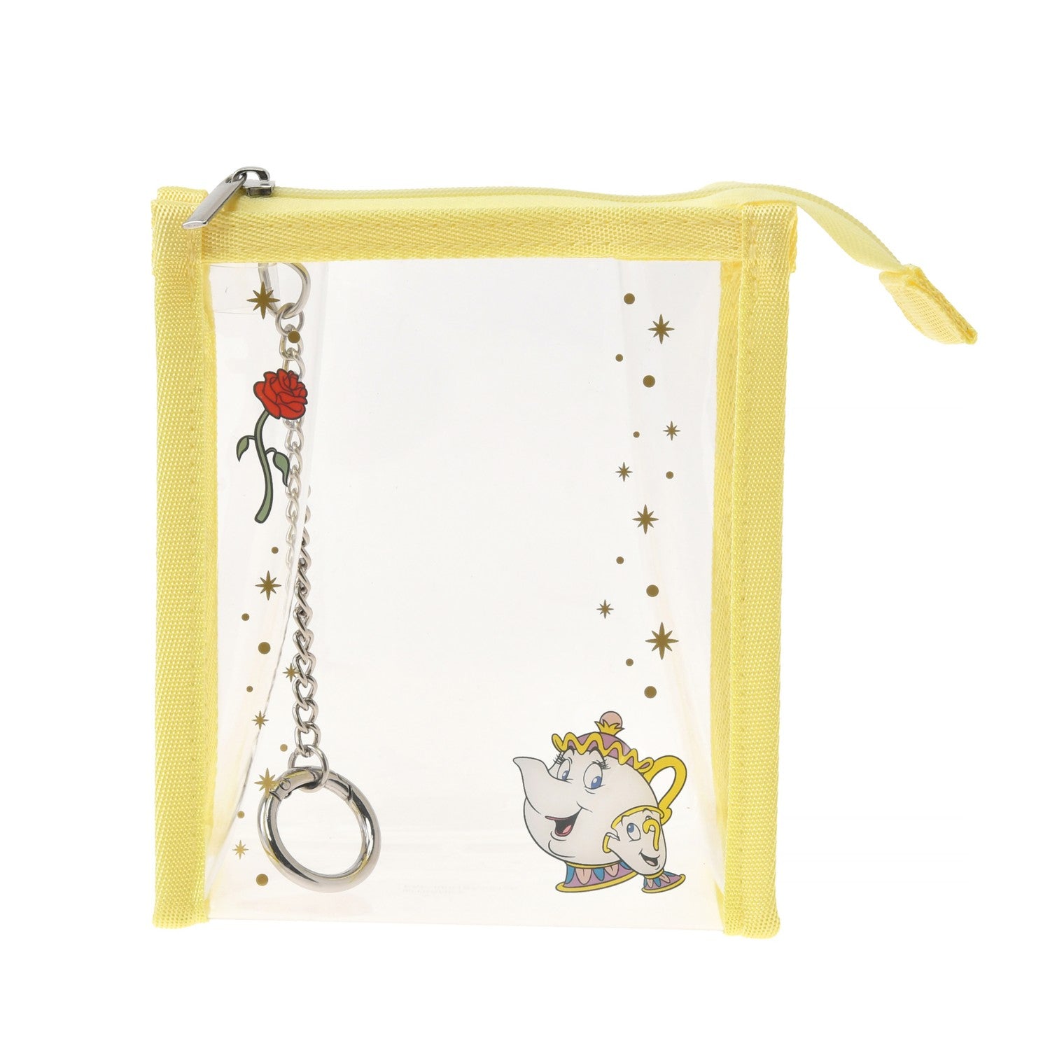 Mrs. Potts & Chip Pouch with Clear Carabiner