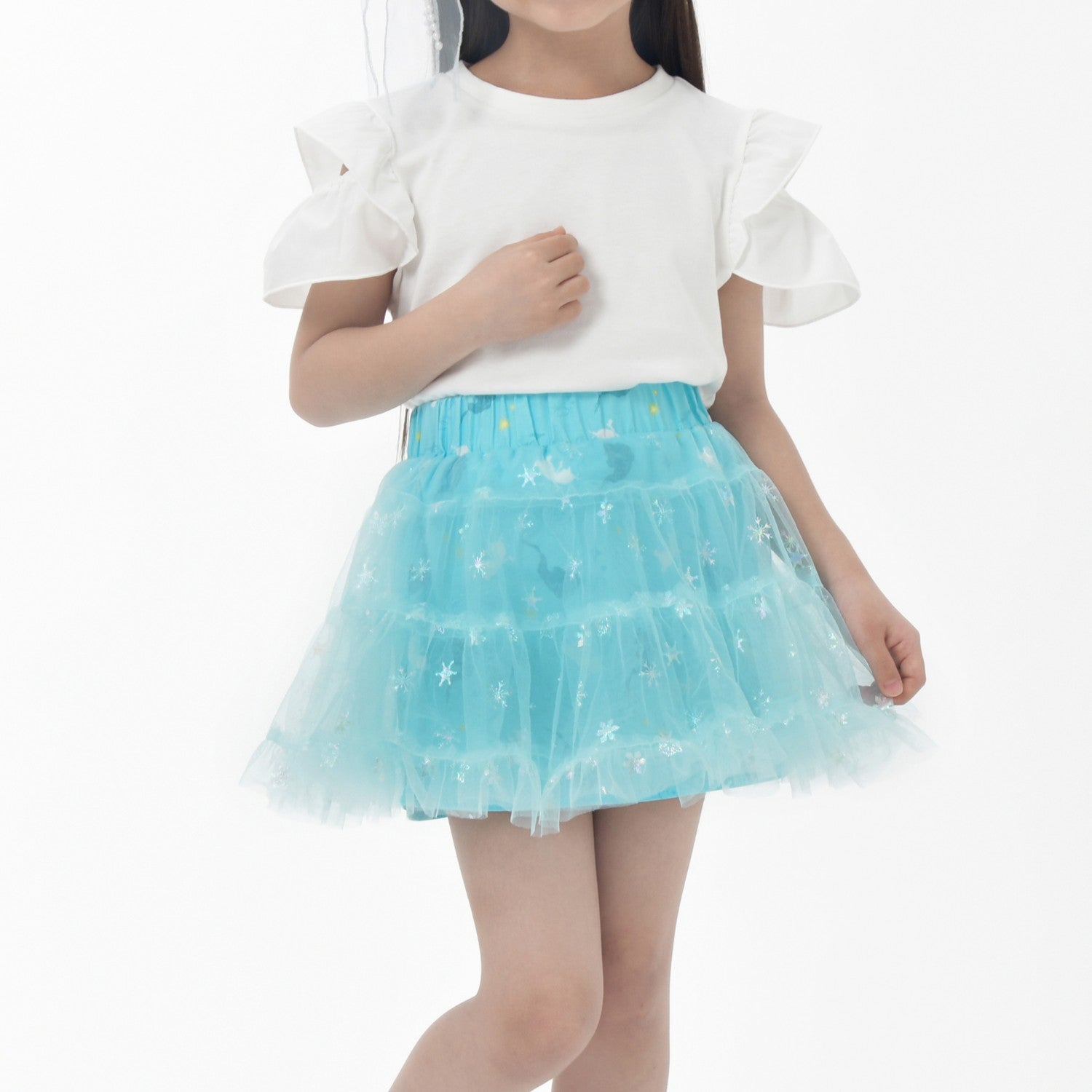 [For Kids] Elsa & Olaf Kids Skirt Tutu Blue 110