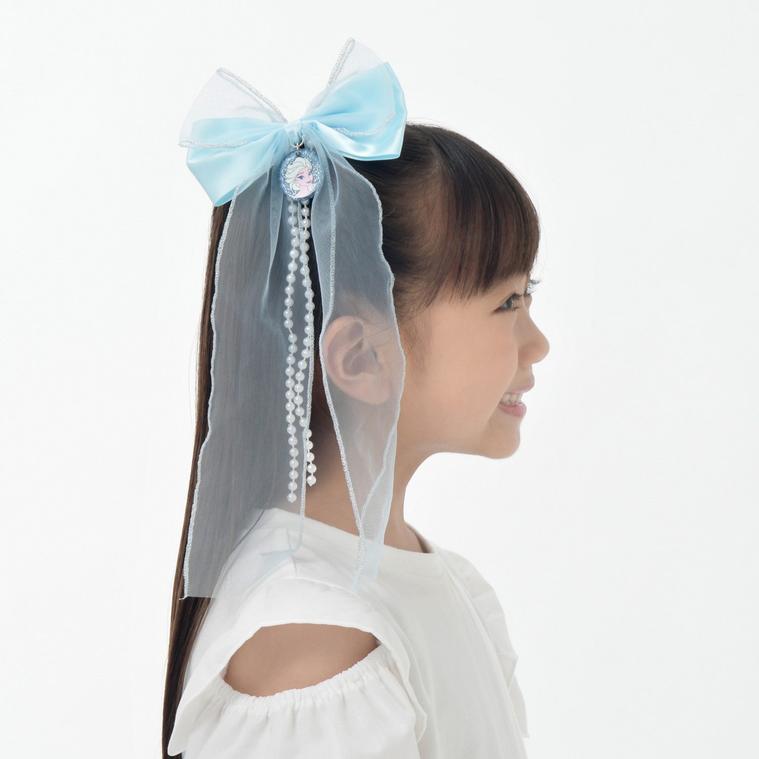 [Restock] [For Kids] Elsa Hair Clip Long Ribbon