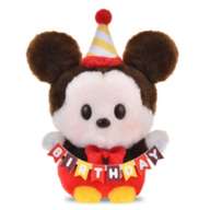 Mickey Plush Toy Urupocha-chan Mickey & Minnie Birthday