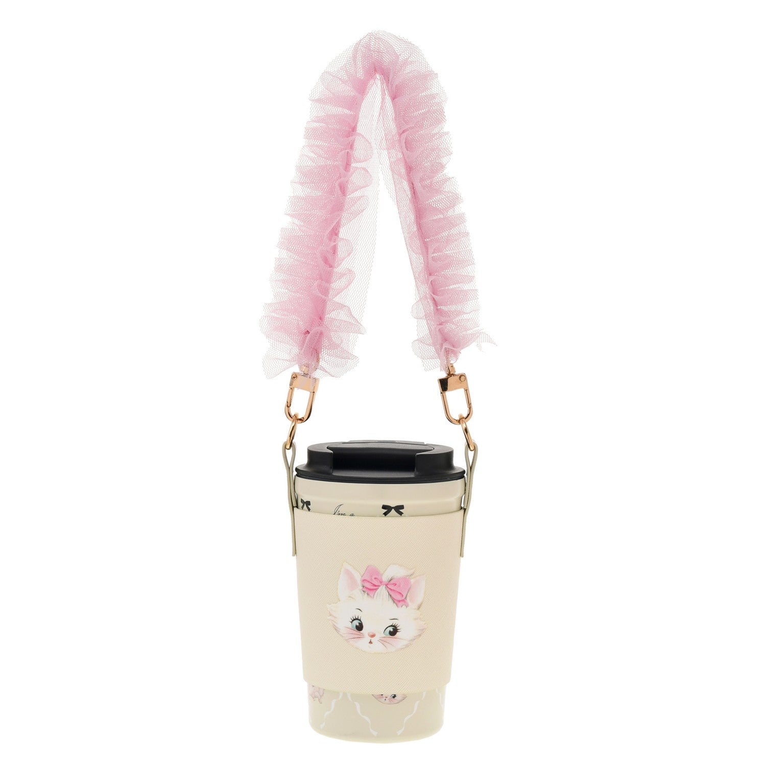 Marie Fashionable Cat Tumbler with Stainless Steel Holder ARISTOCATS 55TH
