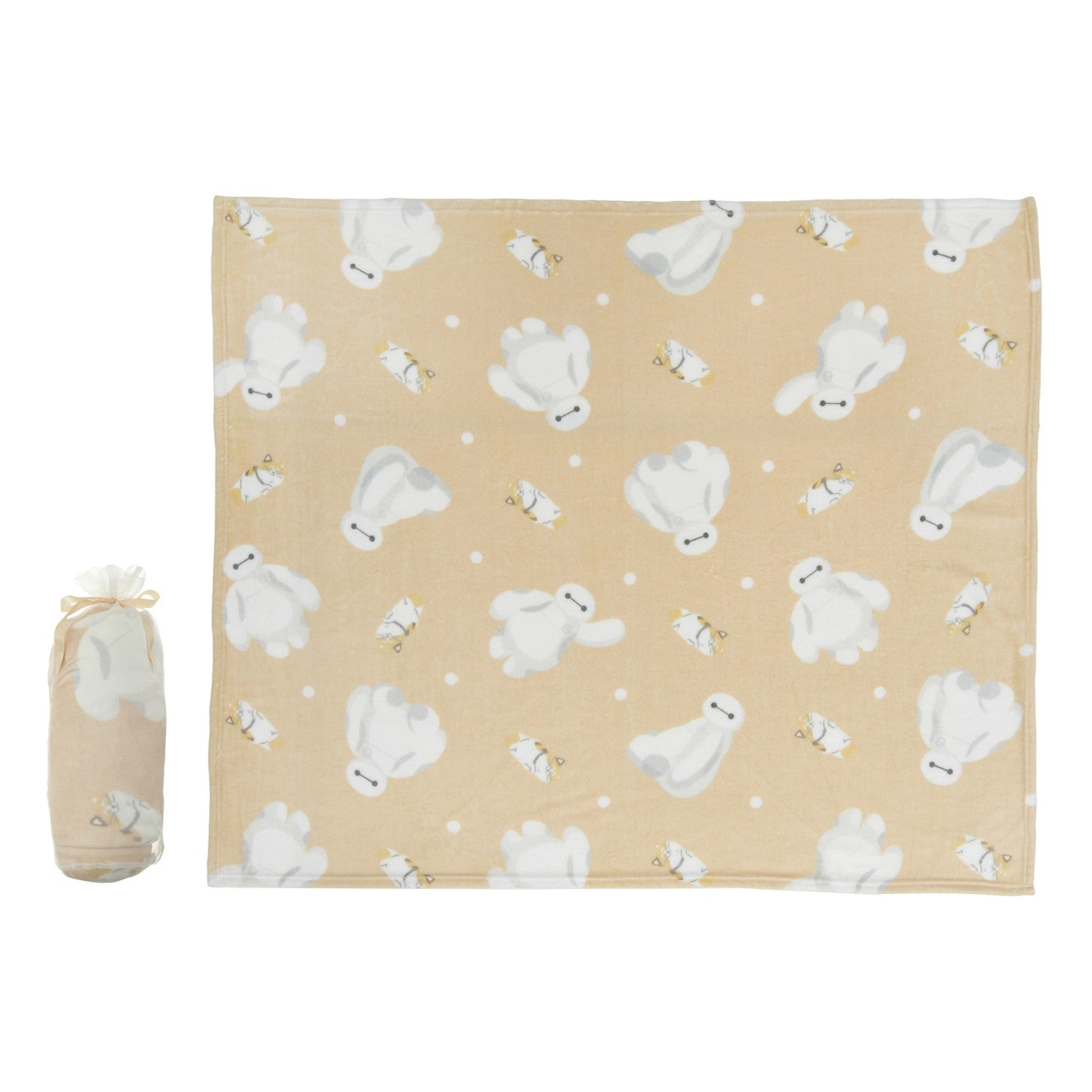 [For Kids] Baymax & Mochi Blanket Allover Pattern ENJOY WINTER