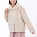 Marie Fashionable Cat Blouson with Brooch Beige ARISTOCATS 55TH