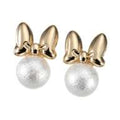 [Restocked] Minnie earrings ribbon & cotton pearl style
