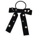 Doorknob Hair Pony Ribbon Pearl & Stone Random