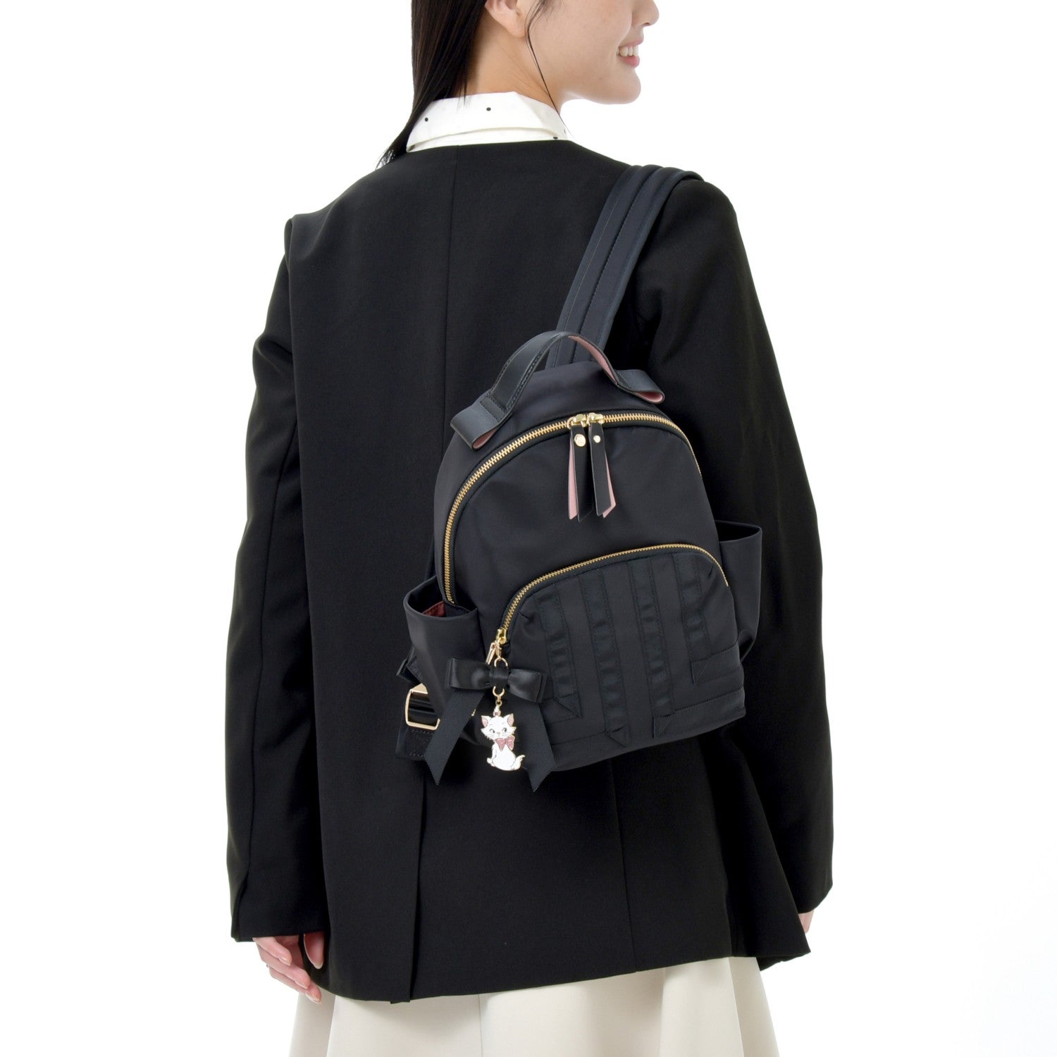 [LANVIN en Bleu] Marie Fashionable Cat Rucksack/Backpack with Charm 55th Anniversary