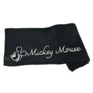 Mickey Scarf Knit Line Art Black MAGICAL LABEL