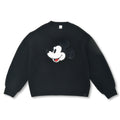 Mickey long sleeve sweater fake fur black MAGICAL LABEL