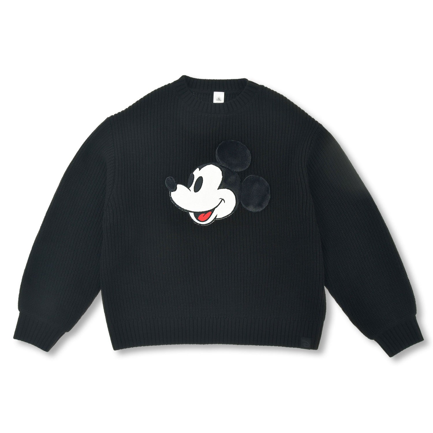 Mickey long sleeve sweater fake fur black MAGICAL LABEL