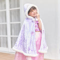 [For Kids] Rapunzel & Pascal Kids Cape Hood Tiara Embroidery Purple