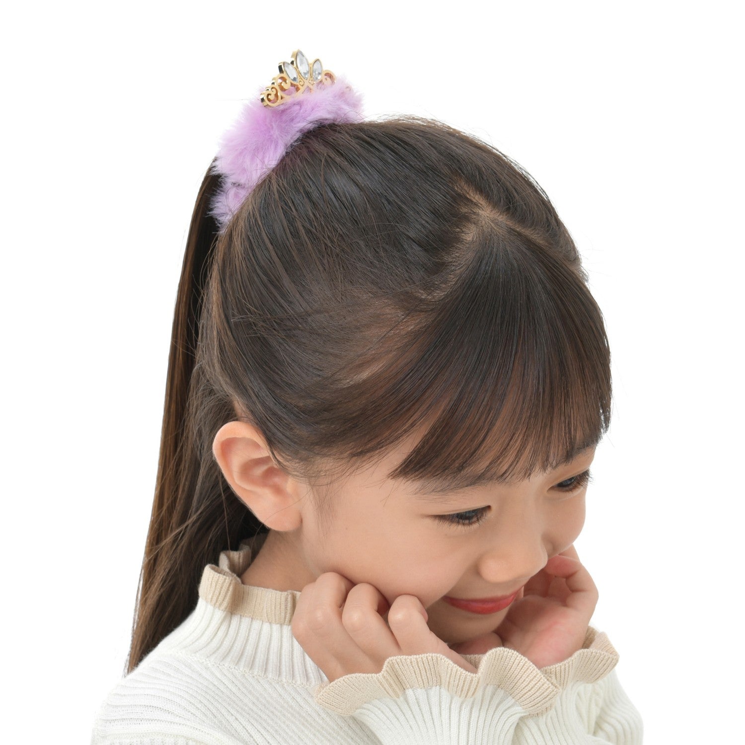 [For Kids] Rapunzel Scrunchie Faux Fur Tiara