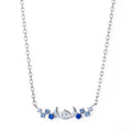[The Kiss] DI-SN1418CZ 40cm Stitch/Silver Necklace