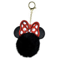 Minnie key chain/key chain fake fur ball