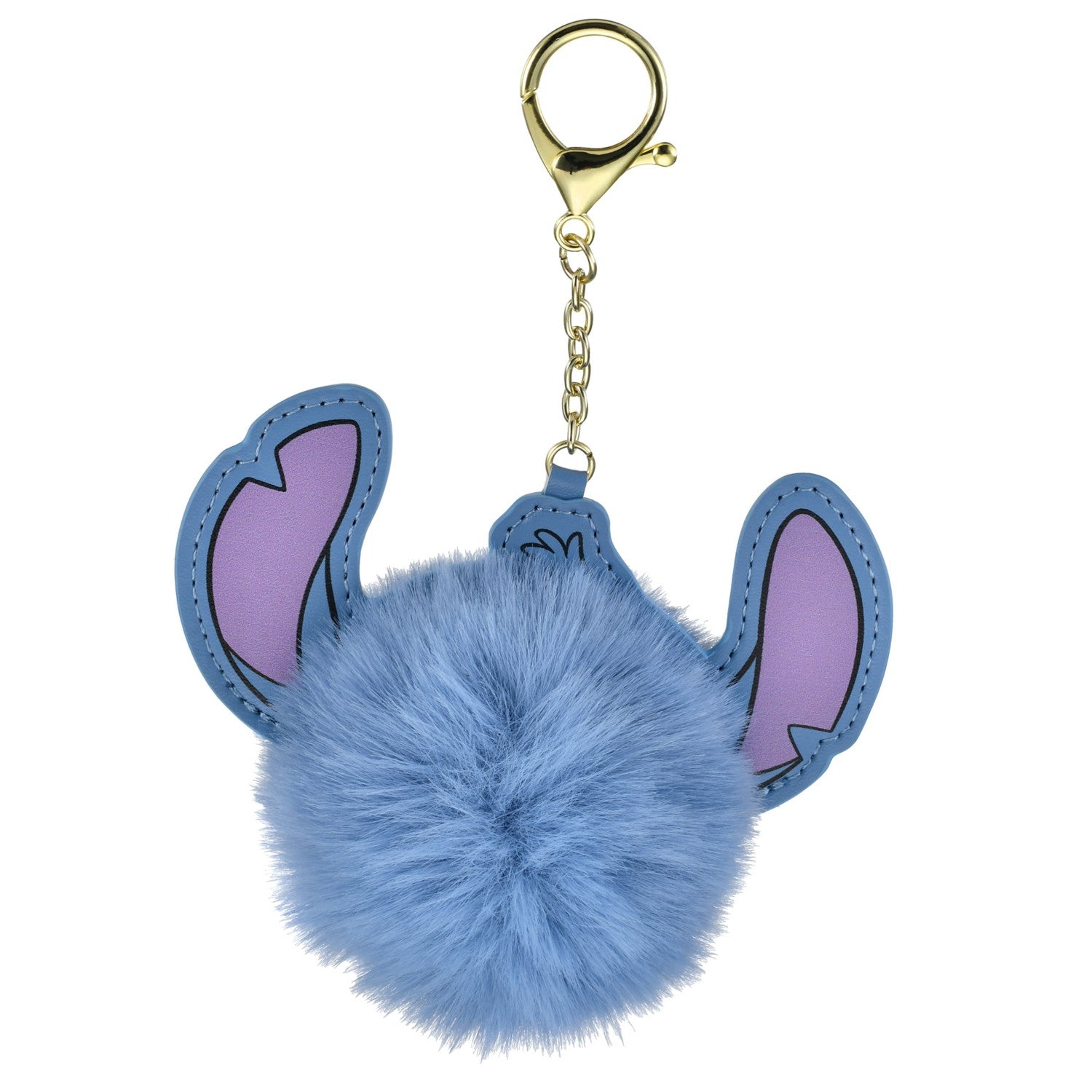 Stitch key chain/key chain fake fur ball
