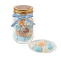 Lady Meringue Cookies in a Jar with Ribbon Ever Green