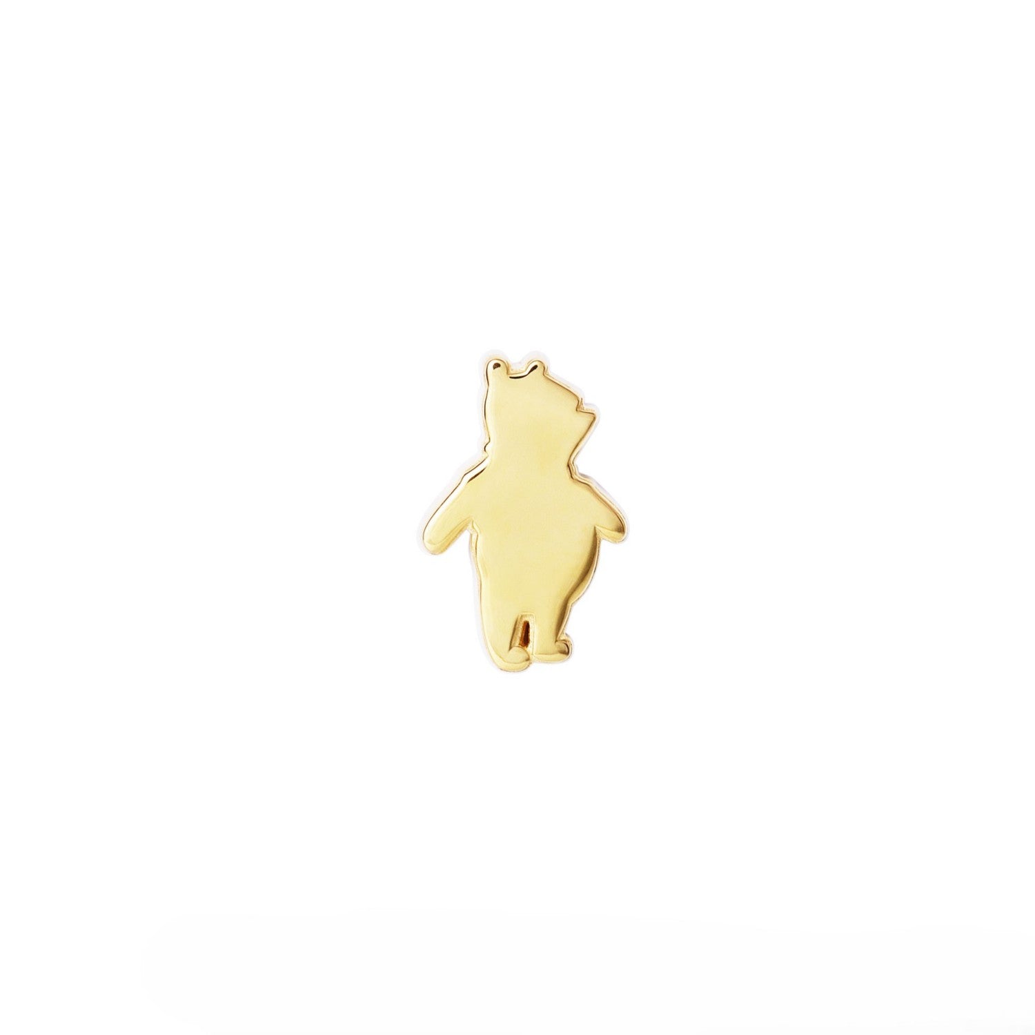 [The Kiss] DI-SPE700 Winnie the Pooh Silver Earrings