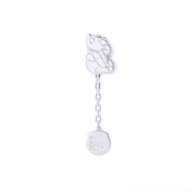 [The Kiss] DI-SPE500 Winnie the Pooh (facing right) Silver earrings