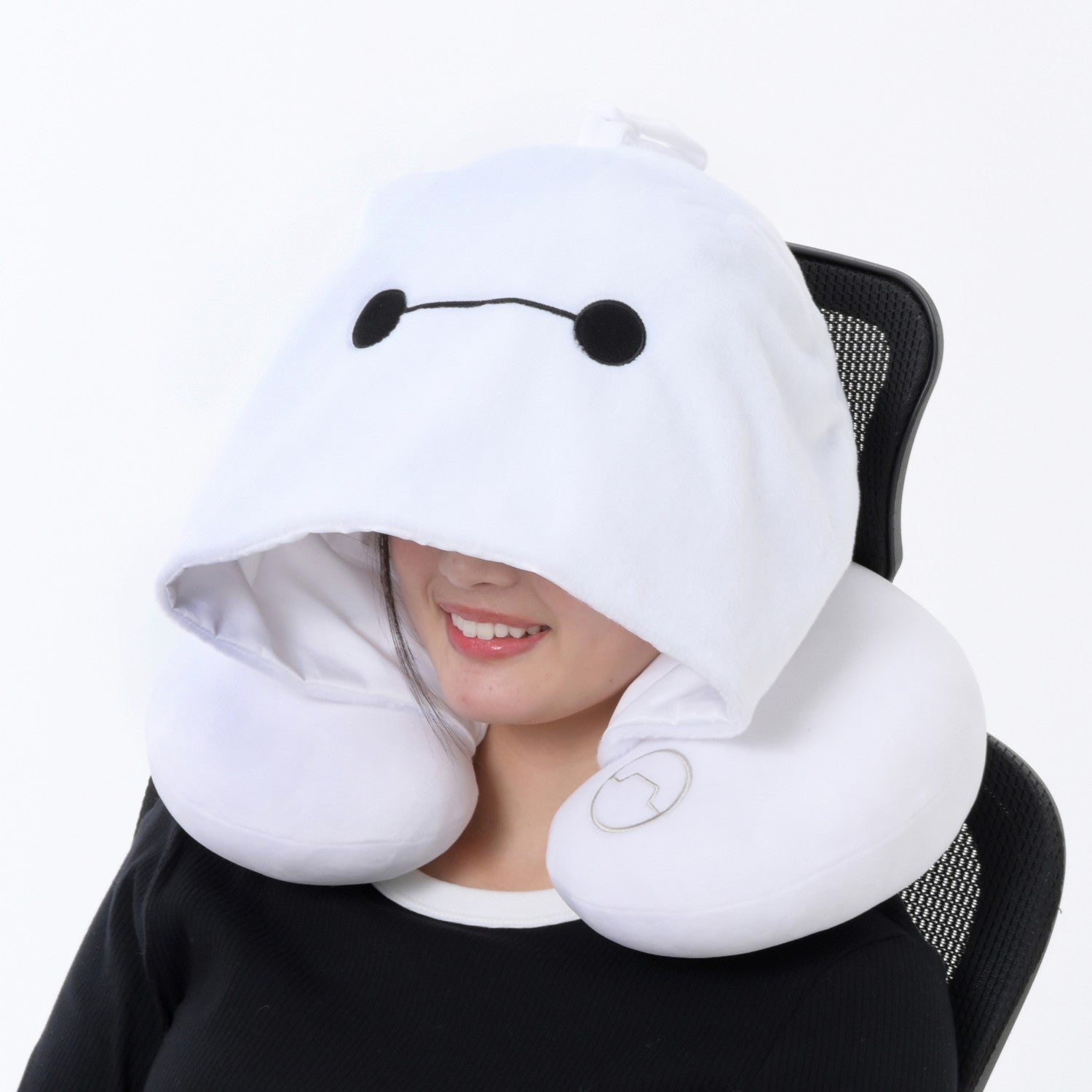 baymax neck pillow hood