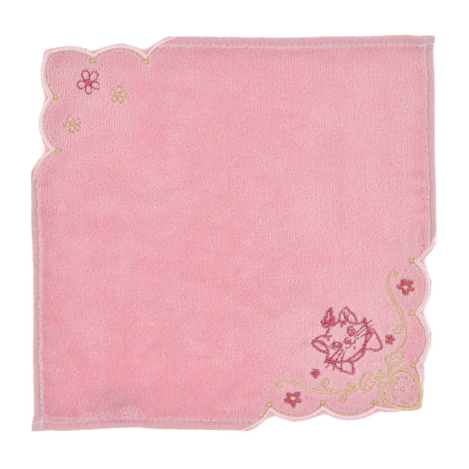 Marie Fashionable Cat Mini Towel Strawberry & Flower
