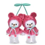 Unibear City Plush Keychain Costume Poncho Mickey Cherry GLOSSY FRUITS