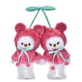 Unibear City Plush Keychain Costume Poncho Mickey Cherry GLOSSY FRUITS