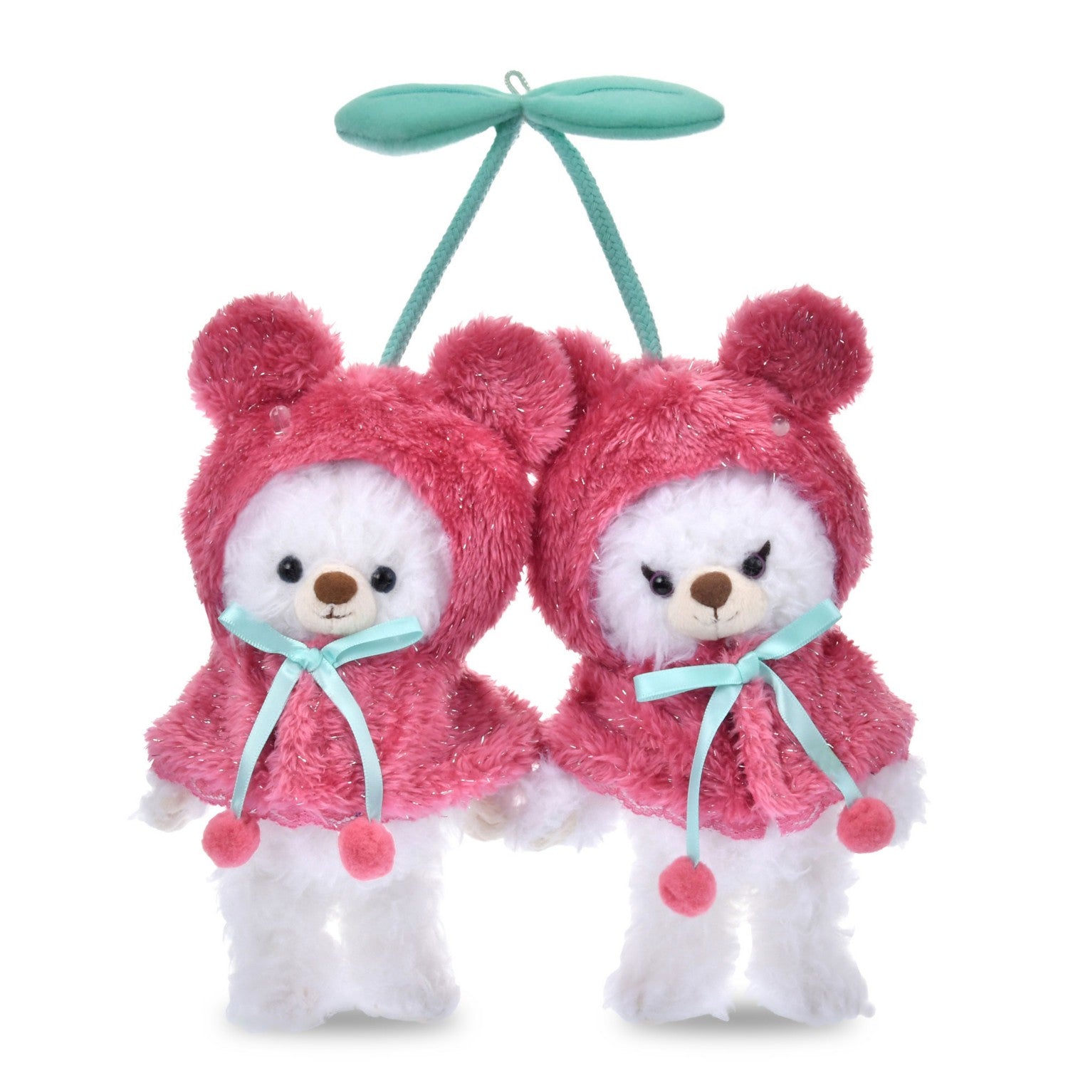 Unibear City Plush Keychain Costume Poncho Mickey Cherry GLOSSY FRUITS