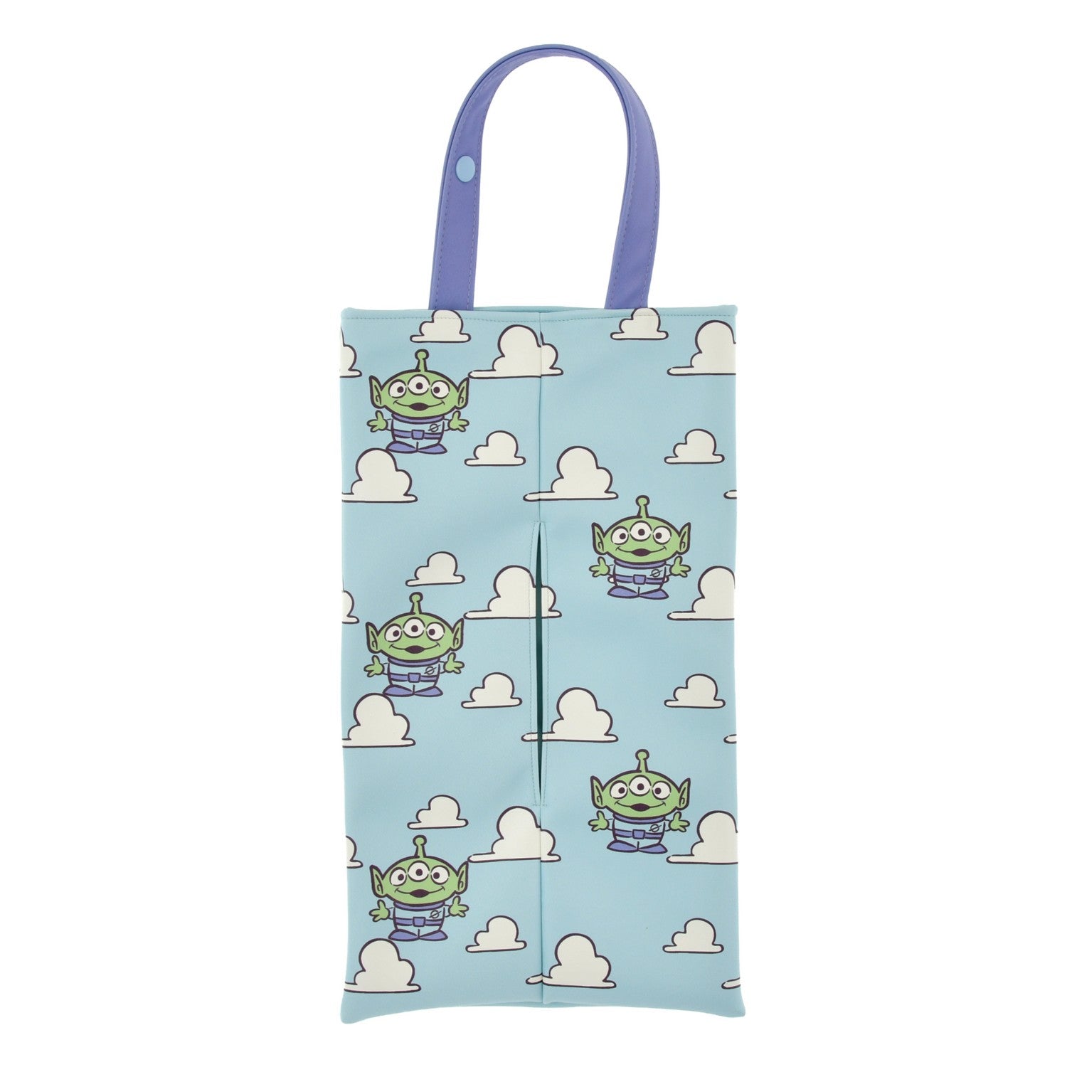 Little Green Men/Alien Tissue Box Cover Hanging Cloud All Over Pattern