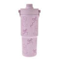 Marie Oshare Cat Tumbler Stainless Steel 725ml Ribbon All-over Pattern Drinkware