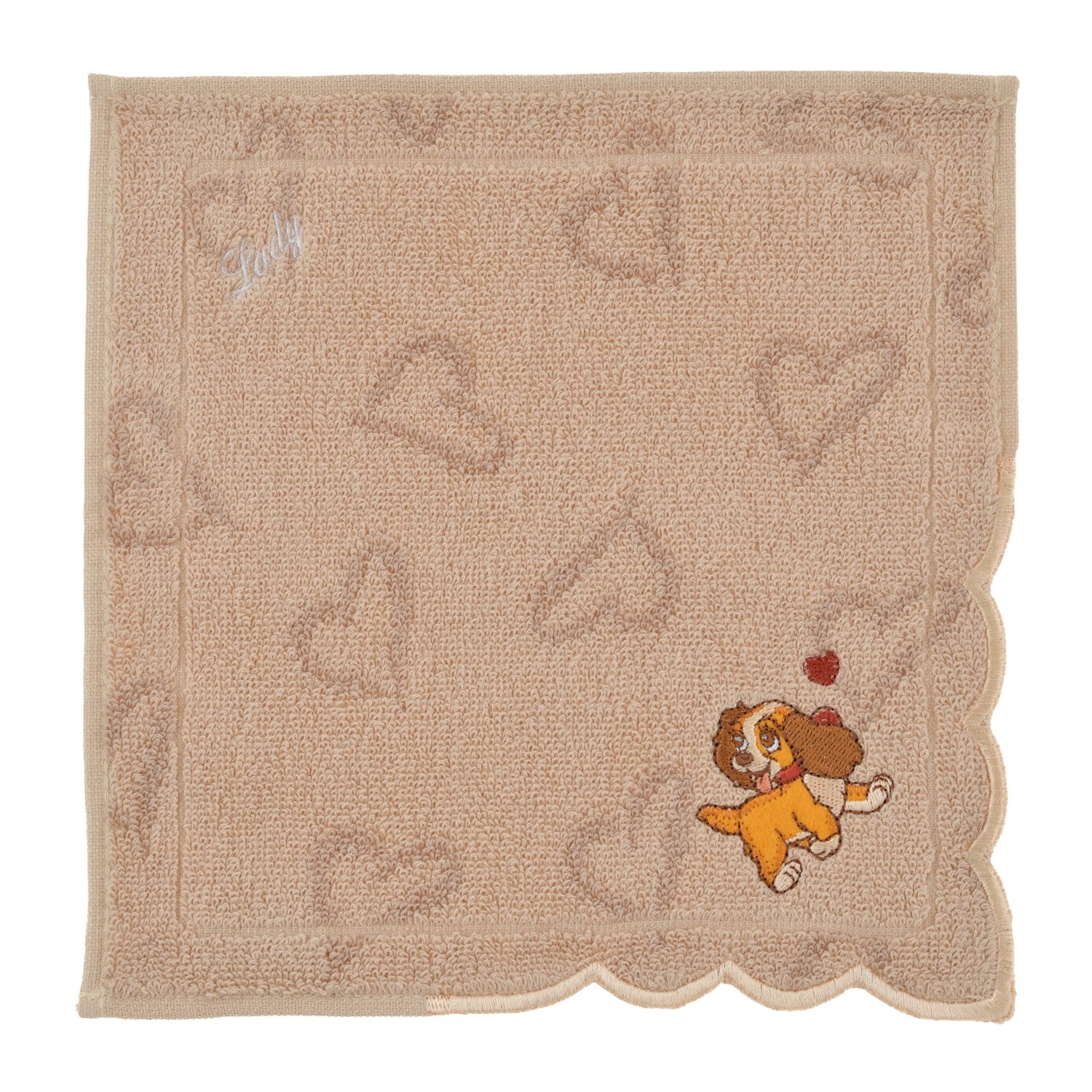 Lady Mini Towel Grayish Heart