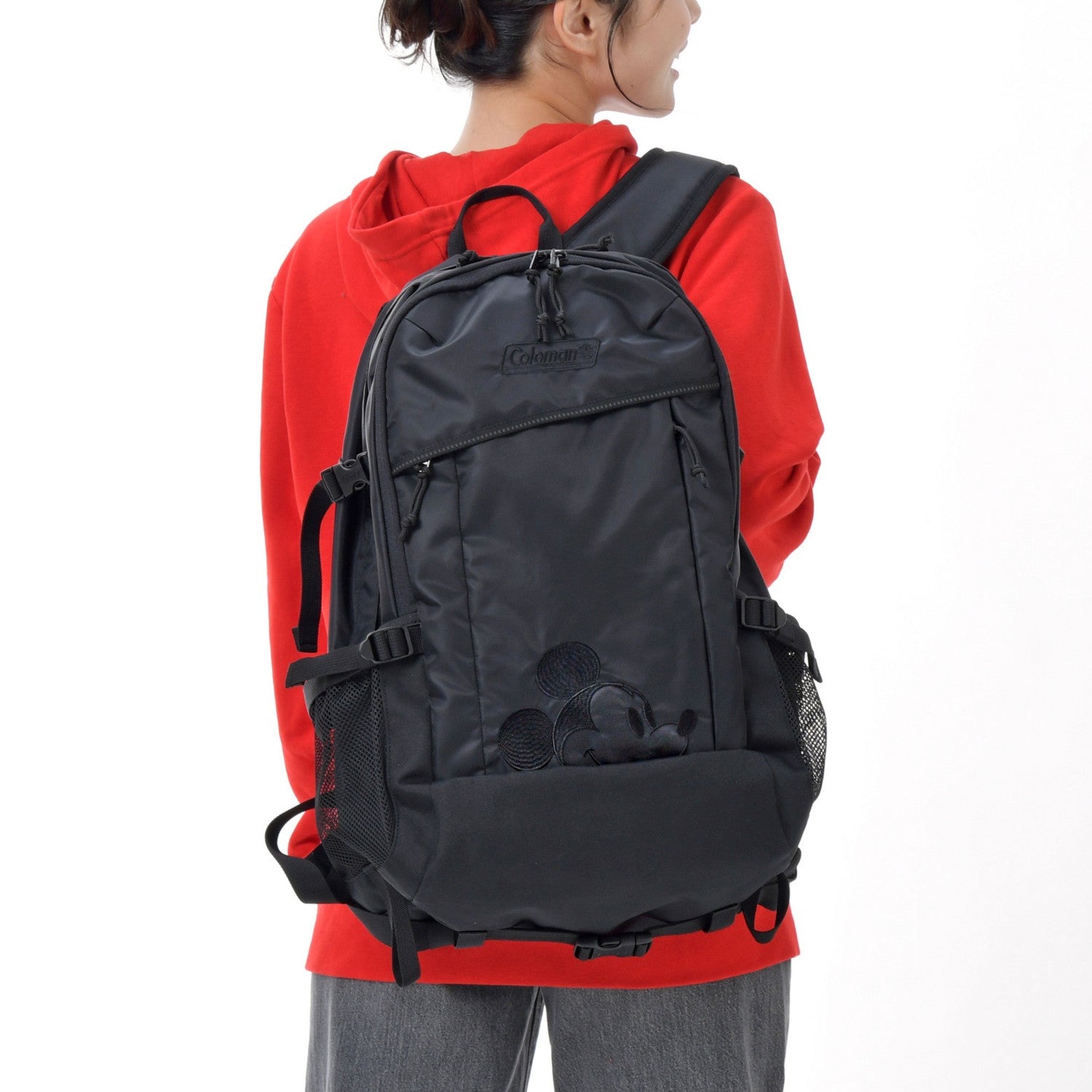 [Coleman(R)] Mickey Rucksack/Backpack 33L All Black Embroidery