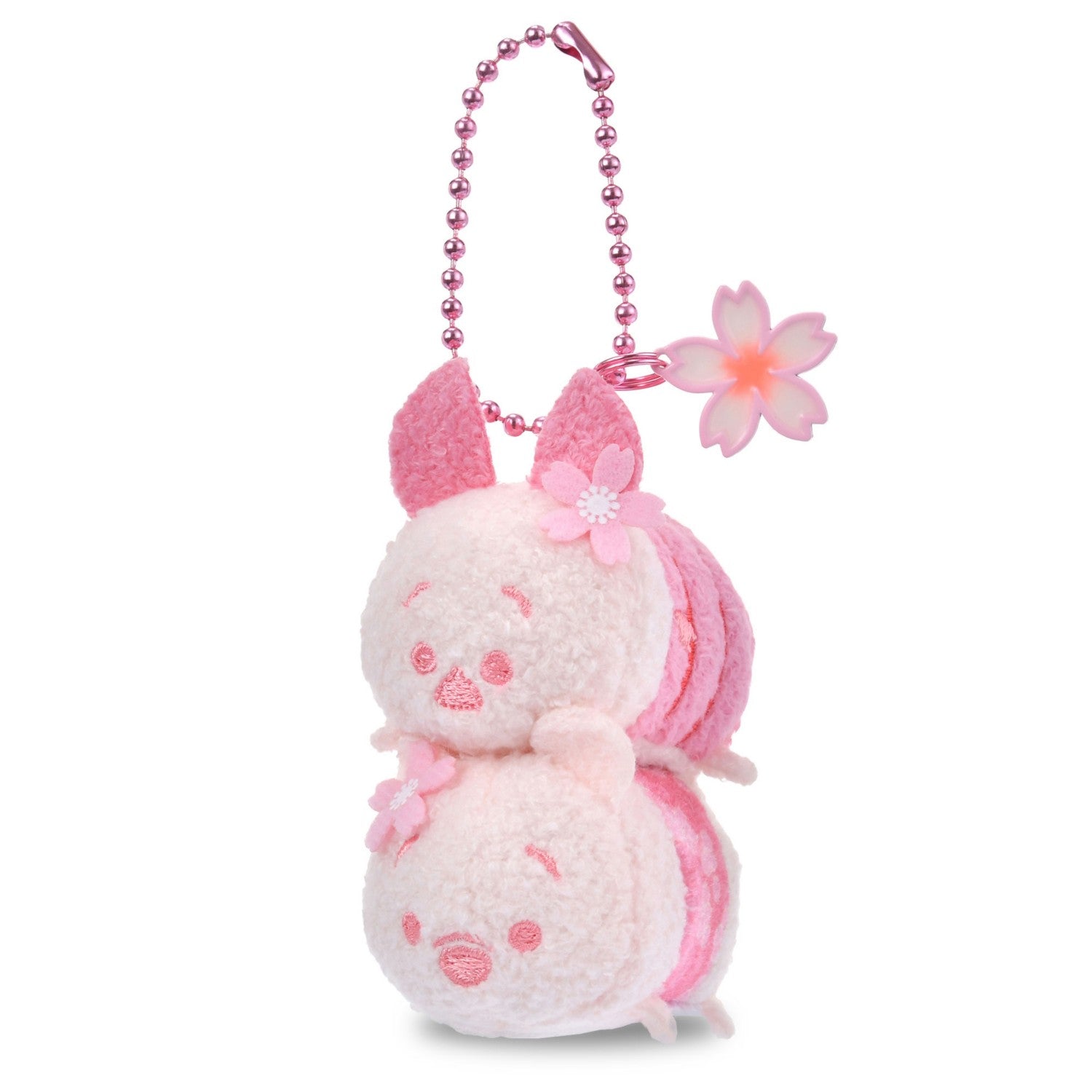 Tsum Tsum Winnie the Pooh & Piglet Plush Keychain/Key Chain Japanese Style Sa...