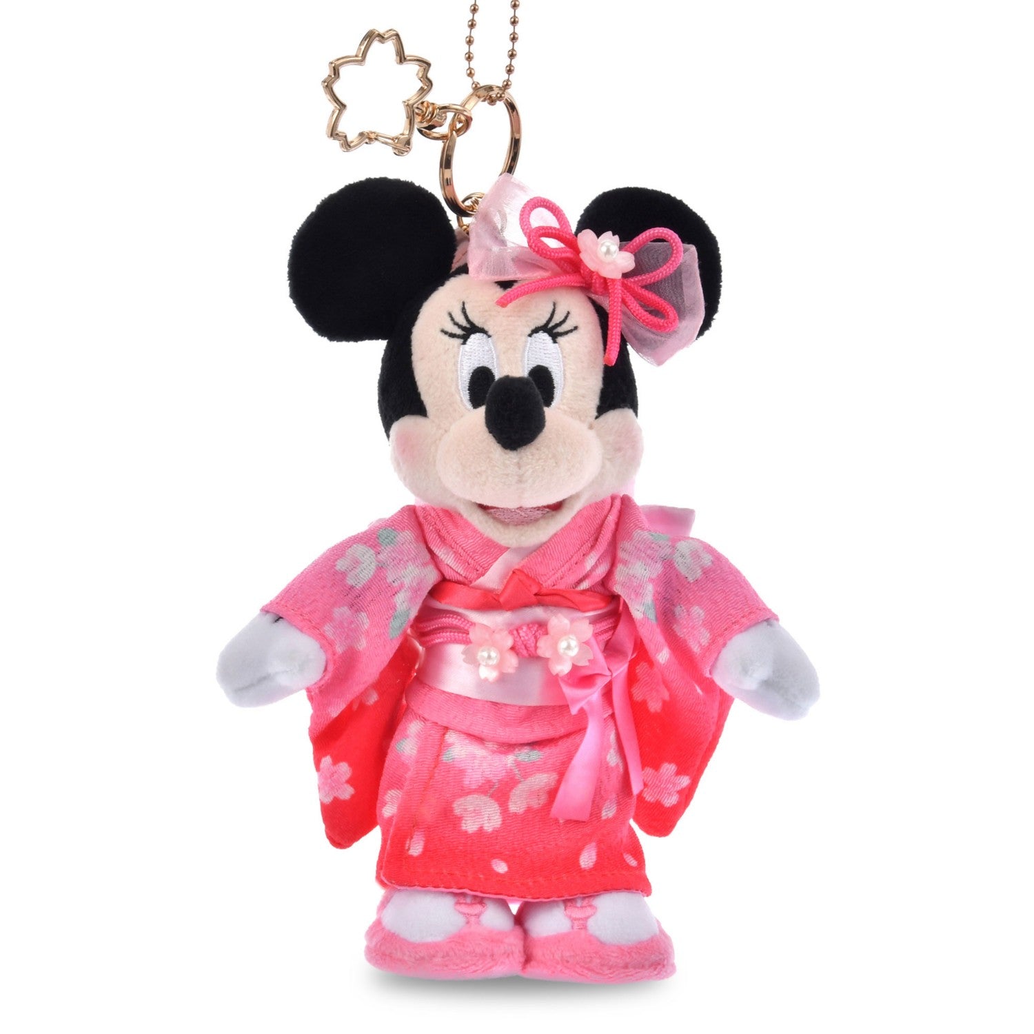Minnie Plush Keychain/Keychain Kimono Sakura