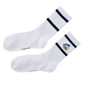 Donald Socks Ribbed College Face Embroidery White 23-25