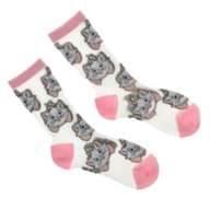Marie Fashionable Cat Socks See-Through Face 23-25