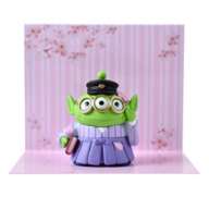 Little Green Men/Alien Mascot Hakama Light Purple Sakura Figure