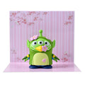 Little Green Men/Alien Mascot Warbler Sakura Figure