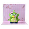 Little Green Men/Alien Mascot Warbler Sakura Figure