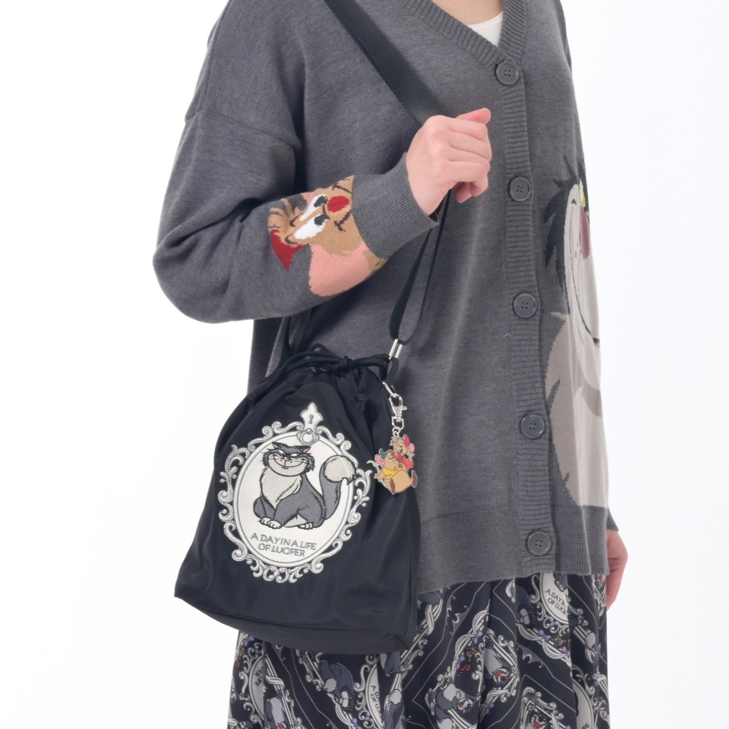 Lucifer, Jack & Gus Shoulder Bag with Charm DISNEY CAT DAY 2026