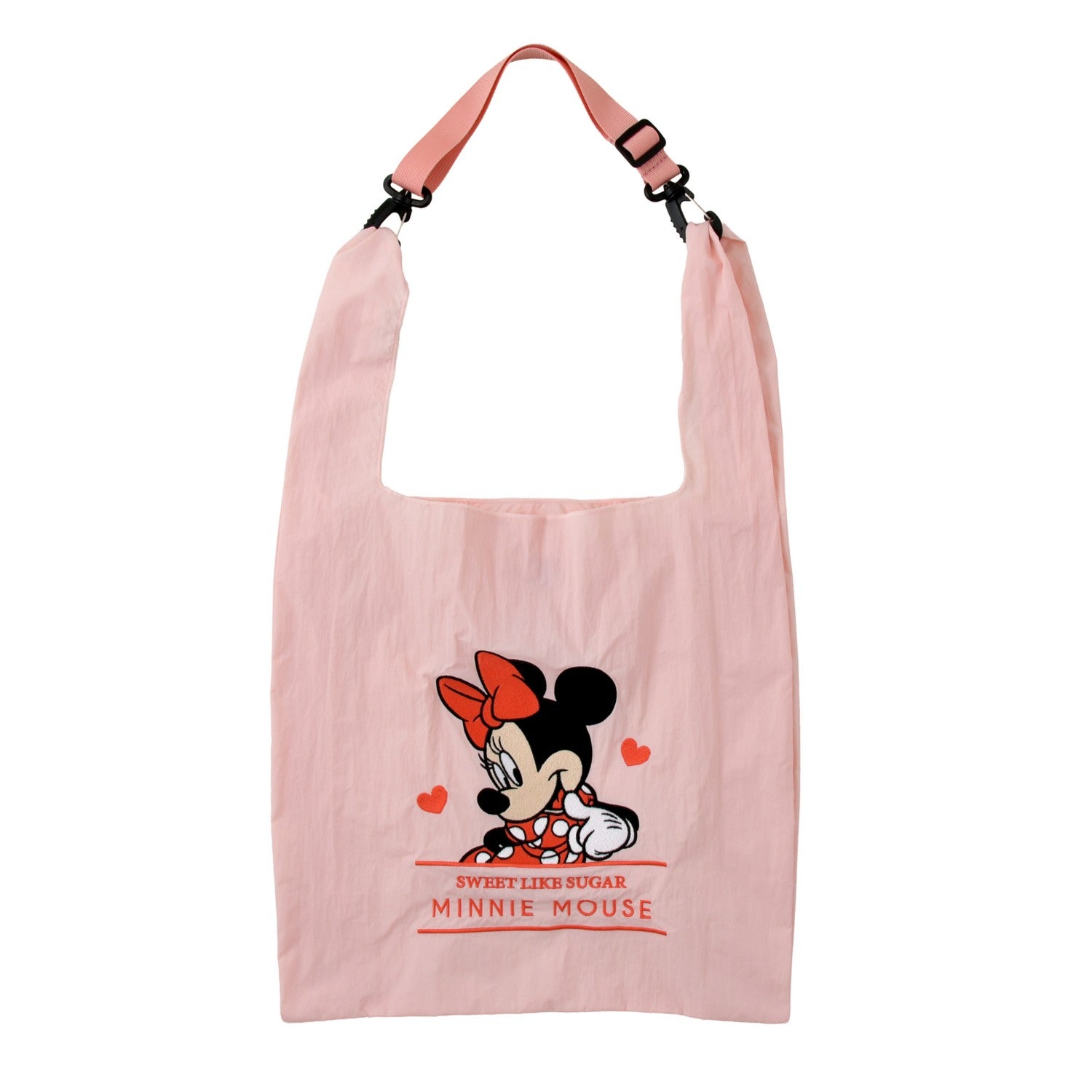 Minnie Tote Bag Foldable 2WAY Embroidery Bag