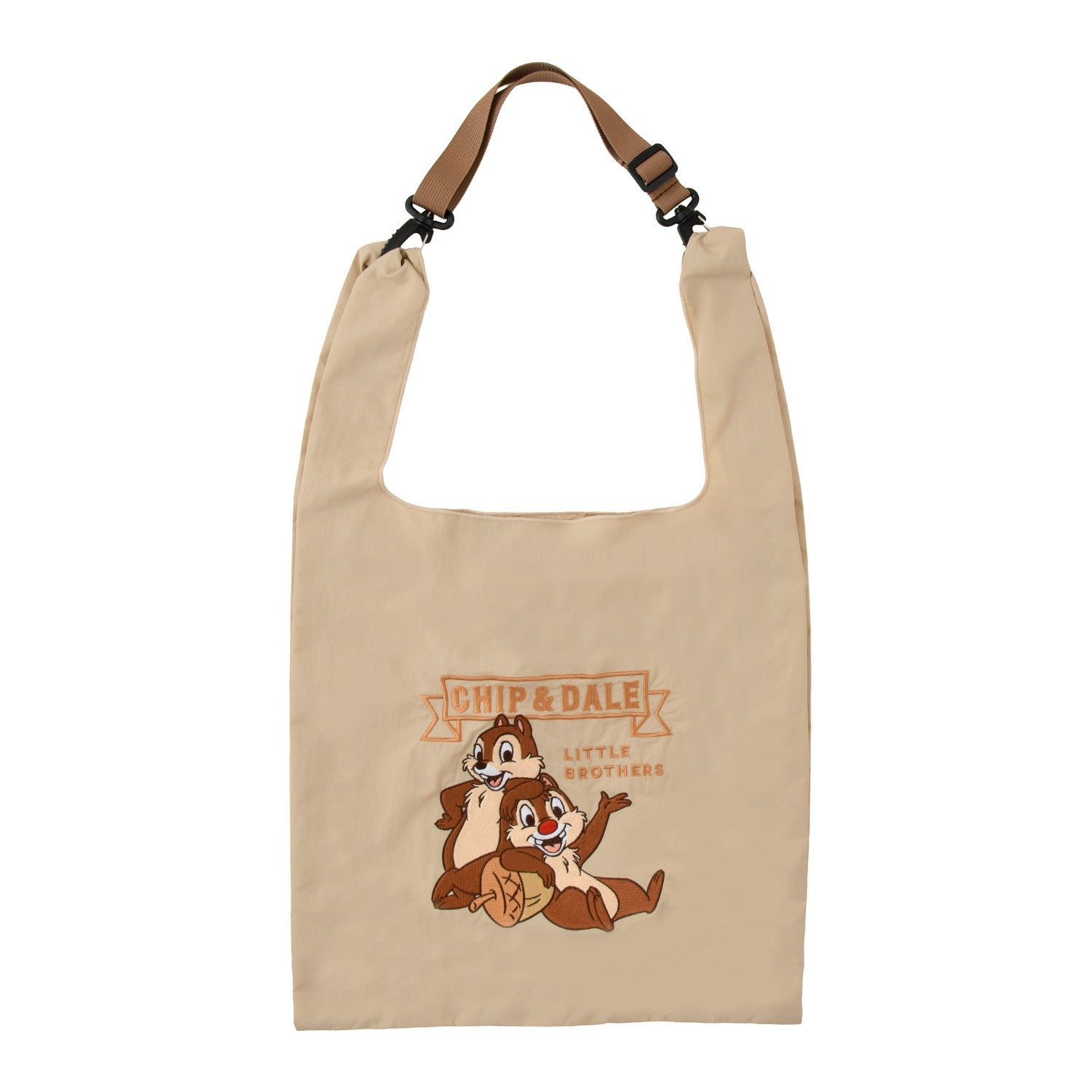 Chip & Dale Tote Bag Foldable 2WAY Embroidery Bag