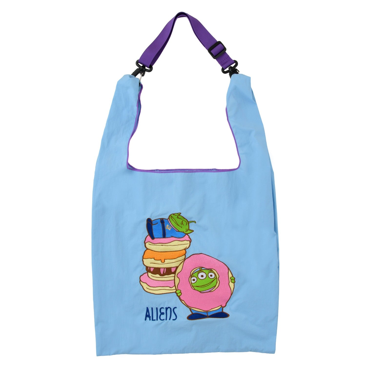 Little Green Men/Alien Tote Bag Foldable 2WAY Embroidery Bag