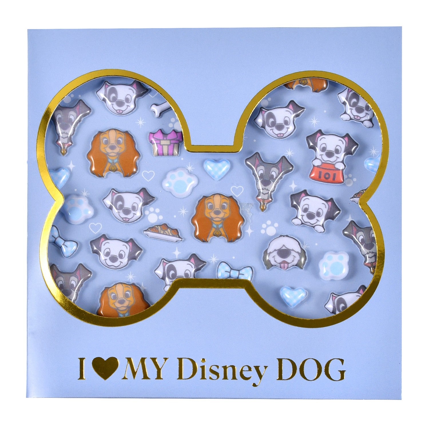 A Tale of Dogs, The Little Mermaid, 101 Dalmatians Seal/Sticker Die-cut Petit Sticker Collection