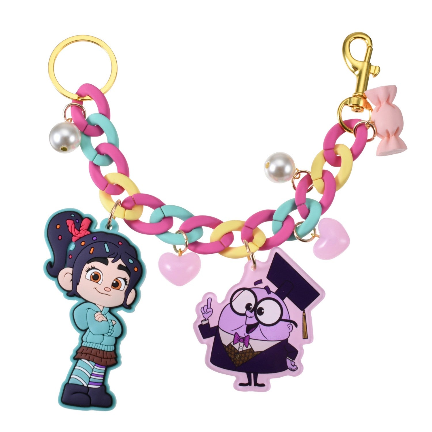 Vanellope & Knowsmore Keychain/Keychain Jingling Colorful Chain Key chain Fes